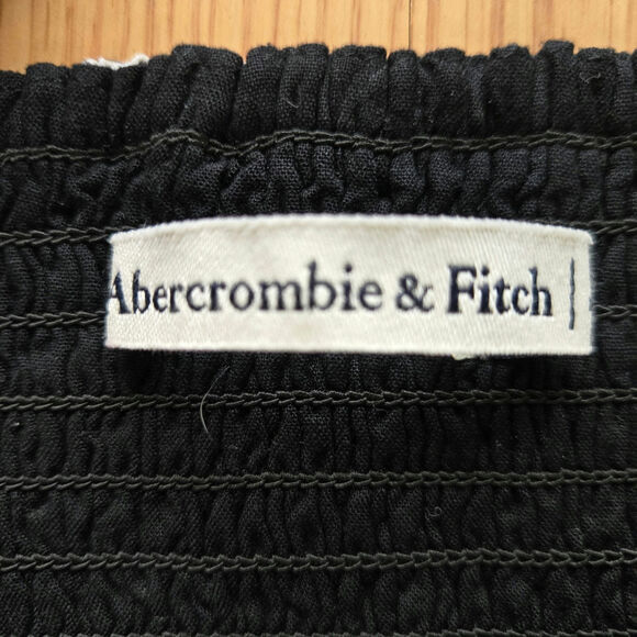 Abercrombie & Fitch Womens Cottage Boho Romantic Floral Ruched Puff Sleeve Top - Picture 7 of 12